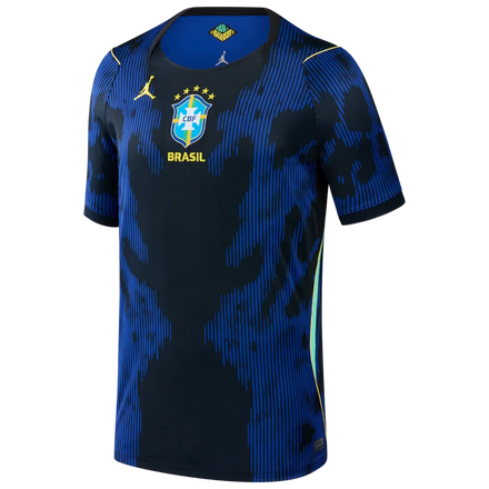 Brazil National Team Jordan Brand Youth 2026 Away Stadium Replica Jersey - Blue