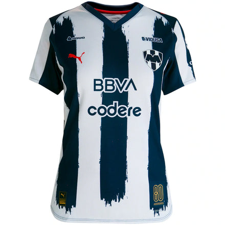 CF Monterrey Puma Women's 2025/26 Home 80th Anniversary Replica Jersey - Navy