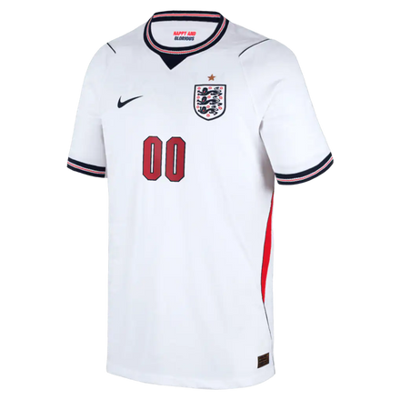England National Team Nike Youth 2026 Home Match Authentic Custom Jersey - White