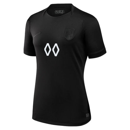 Norway National Team Nike Women's 2026 Away Stadium Replica Custom Jersey - Black