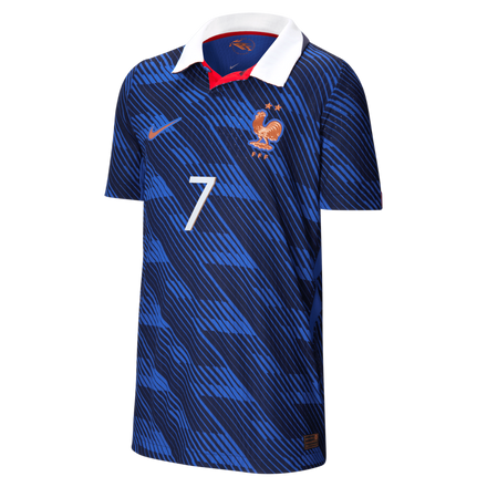Ousmane Dembélé France National Team Nike Youth 2026 Home Match Authentic Jersey - Blue
