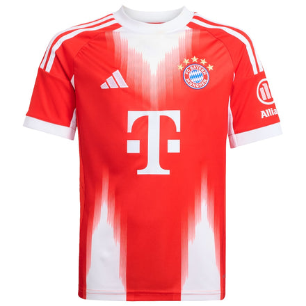 Bayern Munich adidas Youth 2025/26 Home Replica Custom Jersey - Red