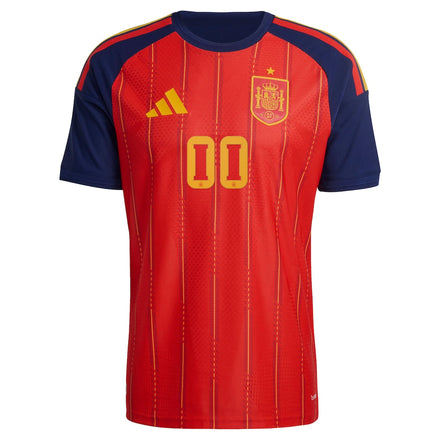 Spain National Team adidas 2026 Home On-Field Authentic Custom Jersey - Red