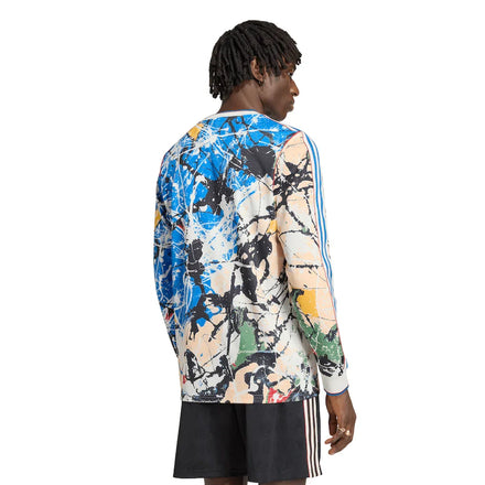 Manchester United X Stone Roses adidas Long Sleeve Replica Jersey - Blue