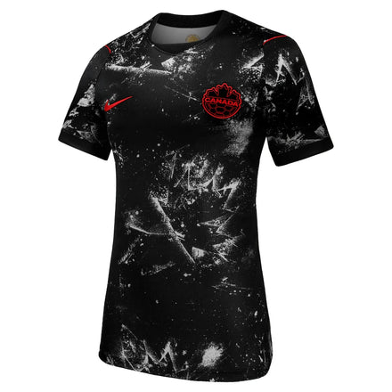 Canada Soccer Nike Women's 2026 Away Stadium Replica Jersey - Black