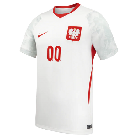 Poland National Team Nike 2026 Home Stadium Replica Custom Jersey - White