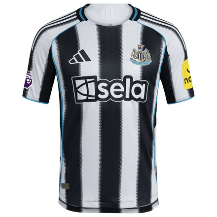 Newcastle United adidas 2025/26 Home Authentic Patch Jersey - Black/White
