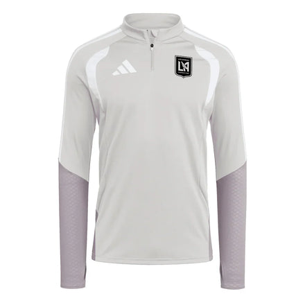 LAFC adidas 2026 Tiro Competition Quarter-Zip Training Top - Silver