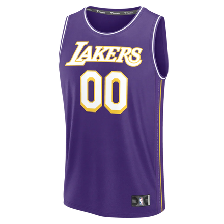 Los Angeles Lakers Fanatics Fast Break Custom Jersey - Icon Edition - Purple