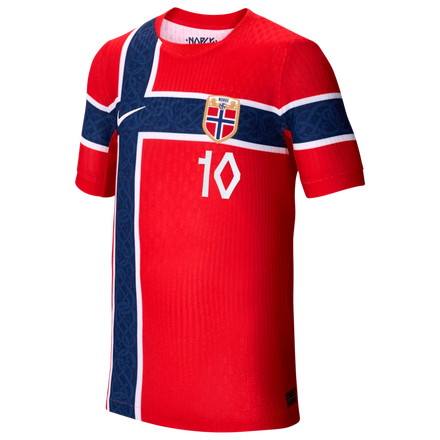 Martin Ødegaard Norway National Team Nike Youth 2026 Home Match Authentic Jersey - Red