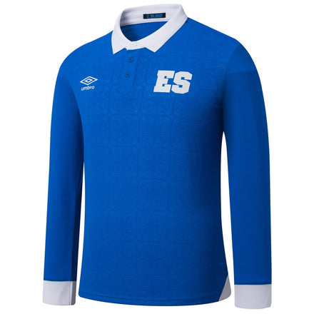 El Salvador National Team Umbro 2025 Home Replica Long Sleeve Jersey - Blue