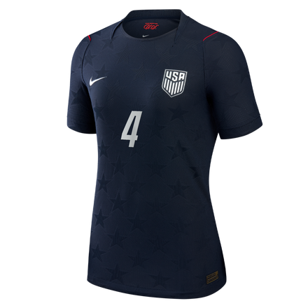 Tyler Adams USMNT Nike Women's 2026 Away Match Authentic Jersey - Blue