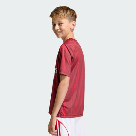 Arsenal adidas Youth 2025/26 Pre-Match Training Jersey - Red