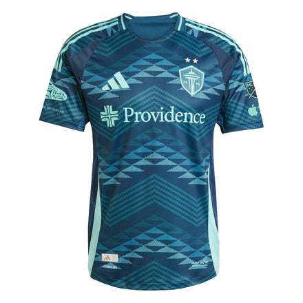 Cristian Roldan Seattle Sounders FC adidas 2025 The Salish Sea Kit On-Field Authentic Jersey - Blue