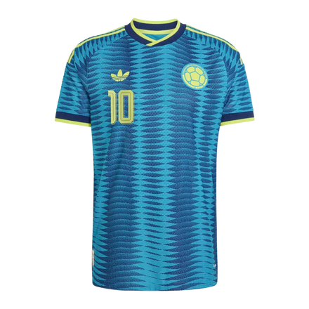 James Rodríguez Colombia National Team adidas 2026 Away On-Field Authentic Jersey - Turquoise