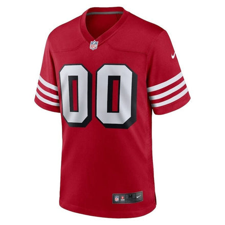 San Francisco 49ers - Scarlet Alternate Custom Game Jersey