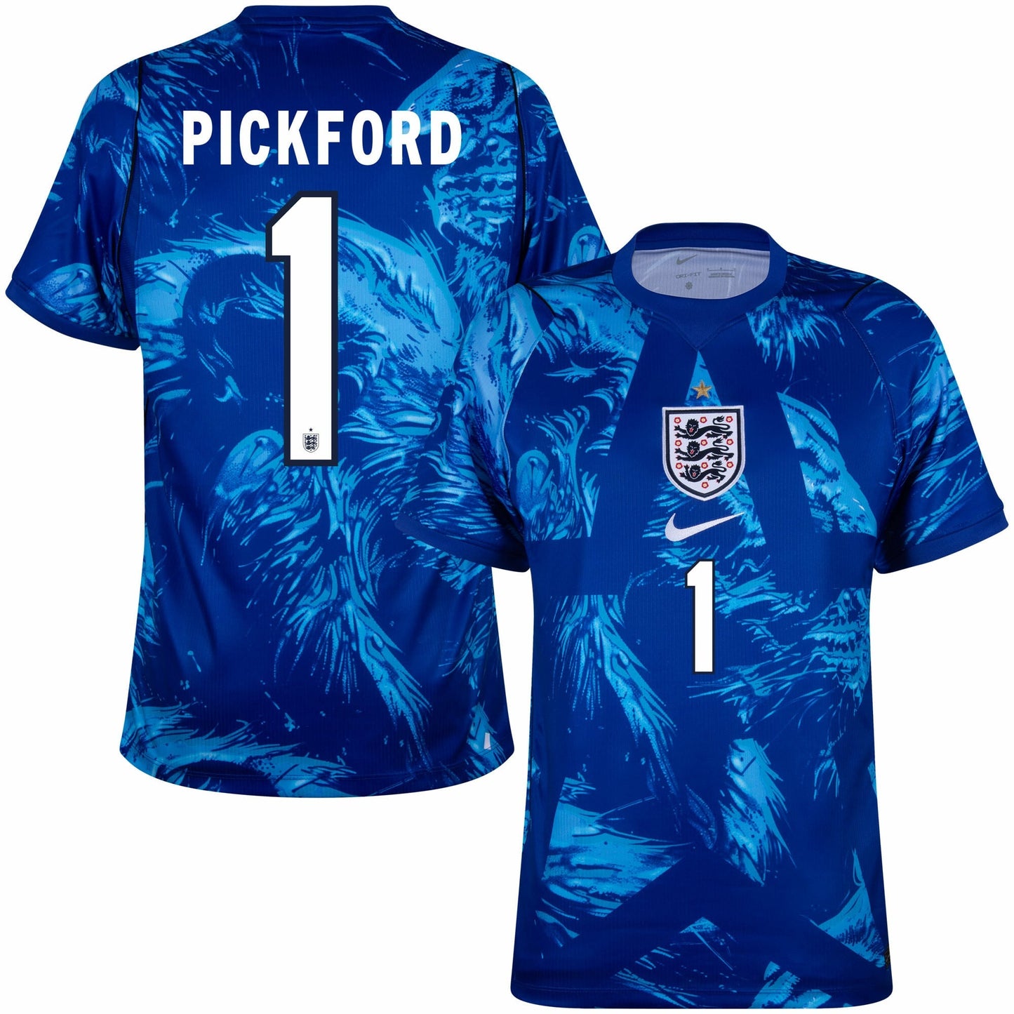England Home Fan Jersey GK Pickford 1 Shirt 2026-2027