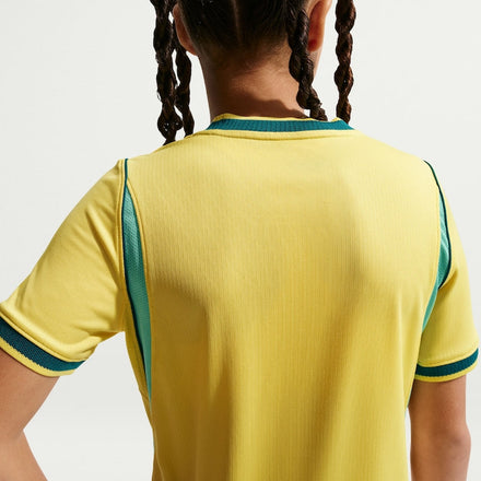 Kids kit Brazil Home Fan Jersey Shirt 2026-2027