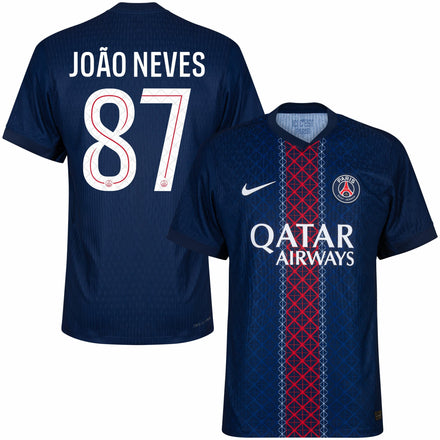 PSG Dri-Fit ADV Match Home João Neves 87 Fan Jersey Shirt 2025-2026 (Champions League)