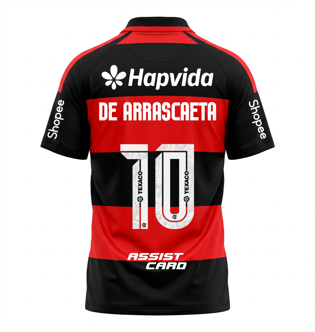 Flamengo 26/27 Home Jersey #10 ARRASCAETA- with Sponsors - Fan Version (Copy)