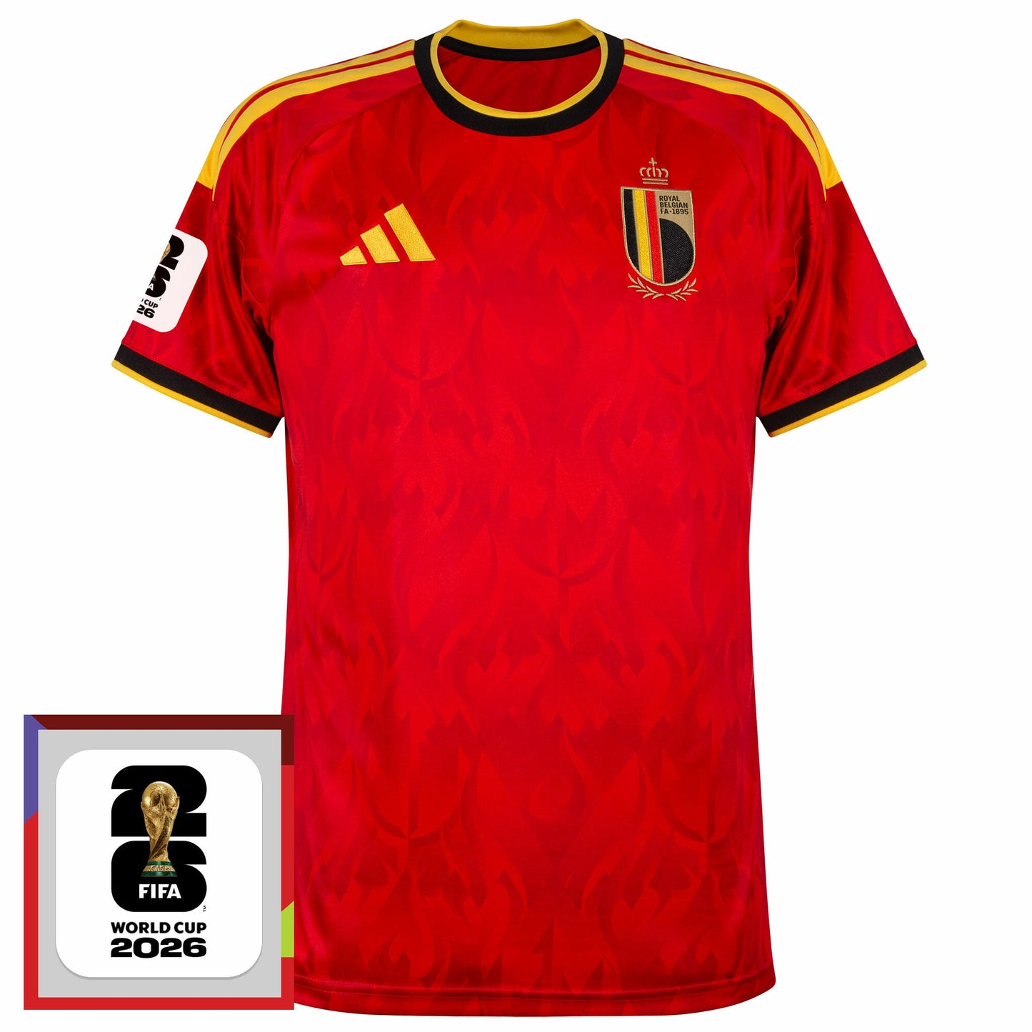 Belgium Home Fan Jersey 2026-2027 World Cup 2026 Patch