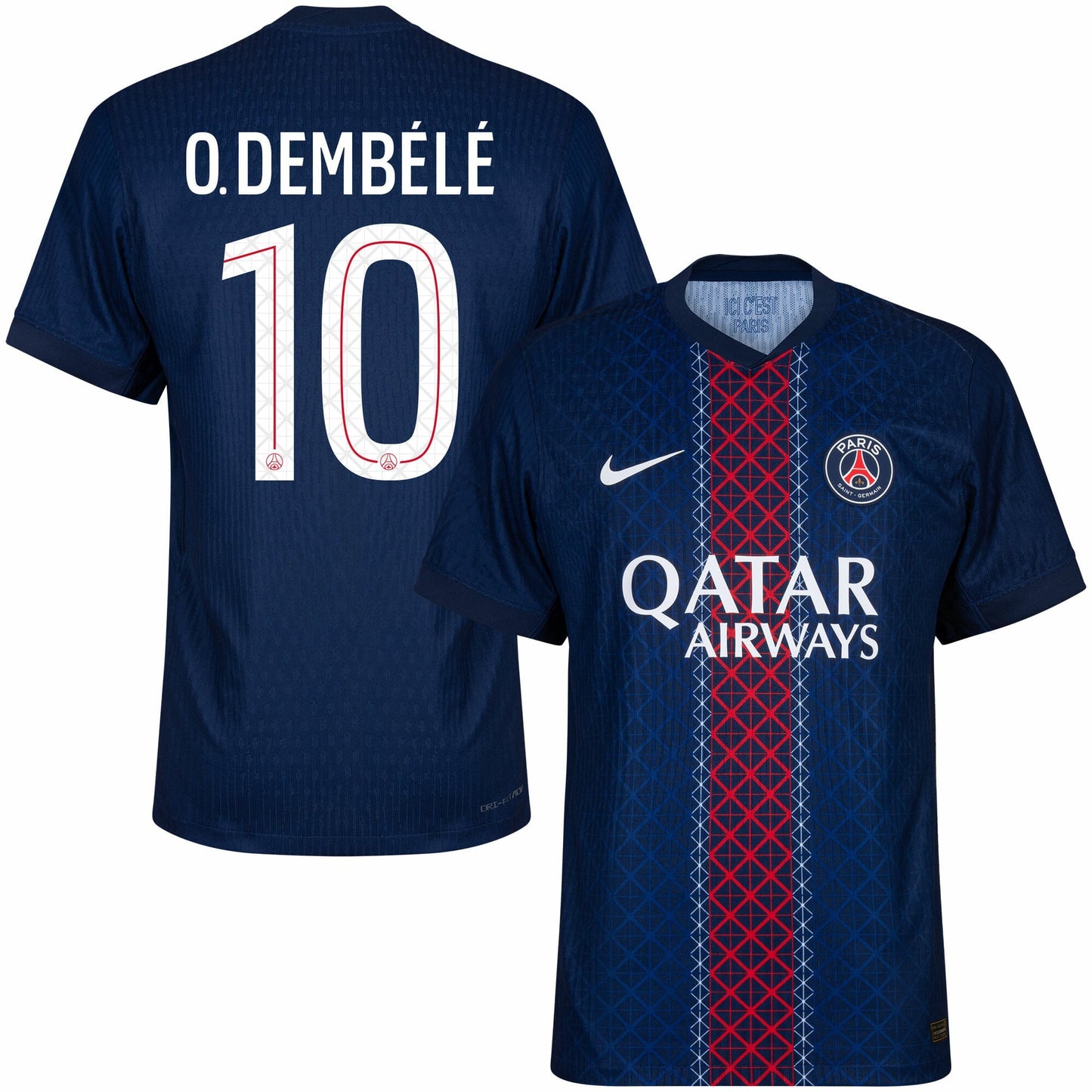 PSG Dri-Fit ADV Match Home O.Dembélé 10 Fan Jersey Shirt 2025-2026 (Champions League)