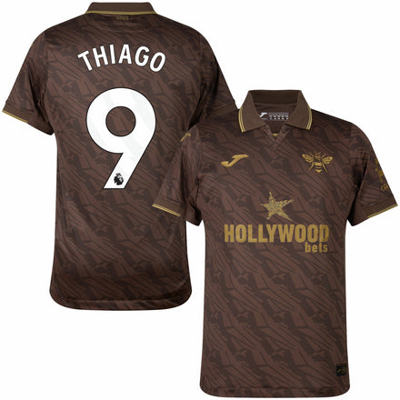 Brentford Away Thiago 9 Fan Jersey Shirt 2025-2026 (Premier League)