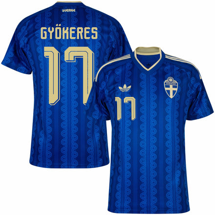 Sweden Away Fan Jersey Gyökeres 17 Shirt 2026-2027