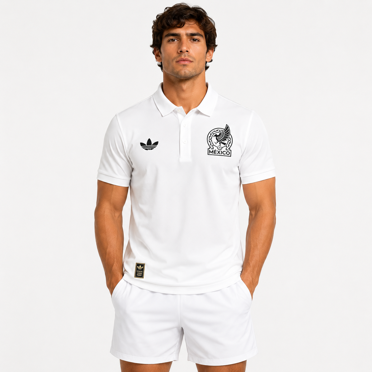 Polo Mexico 2026/27 World Cup 2026 Black White