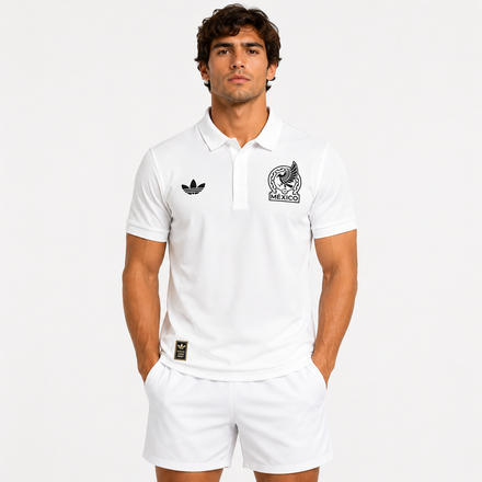 Polo Mexico 2026/27 World Cup 2026 Black White
