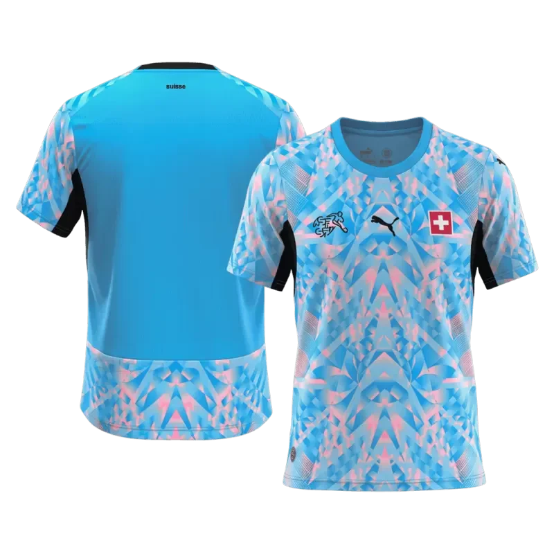 Switzerland Goalkeeper Soccer Jersey World Cup 2026 Blue - Fan Version