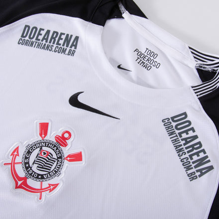 Corinthians Home Fan Jersey Yuri Alberto 9 Shirt incl. Sponsor Set 2025-2026