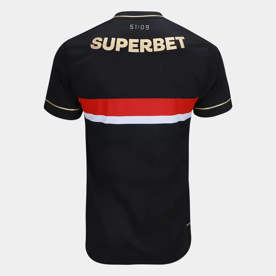 Jersey Sao Paulo Tricolor Third 25/26 - Preta - Fan version