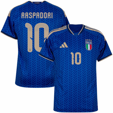 Italy Home Fan Jersey Raspadori 10 Shirt 2026-2027