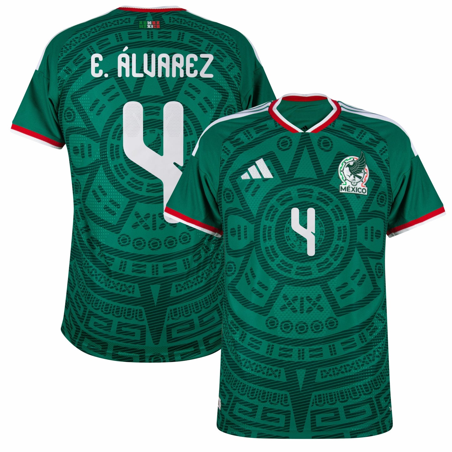 Mexico Player Version Home E. Álvarez 4 Shirt 2026-2027