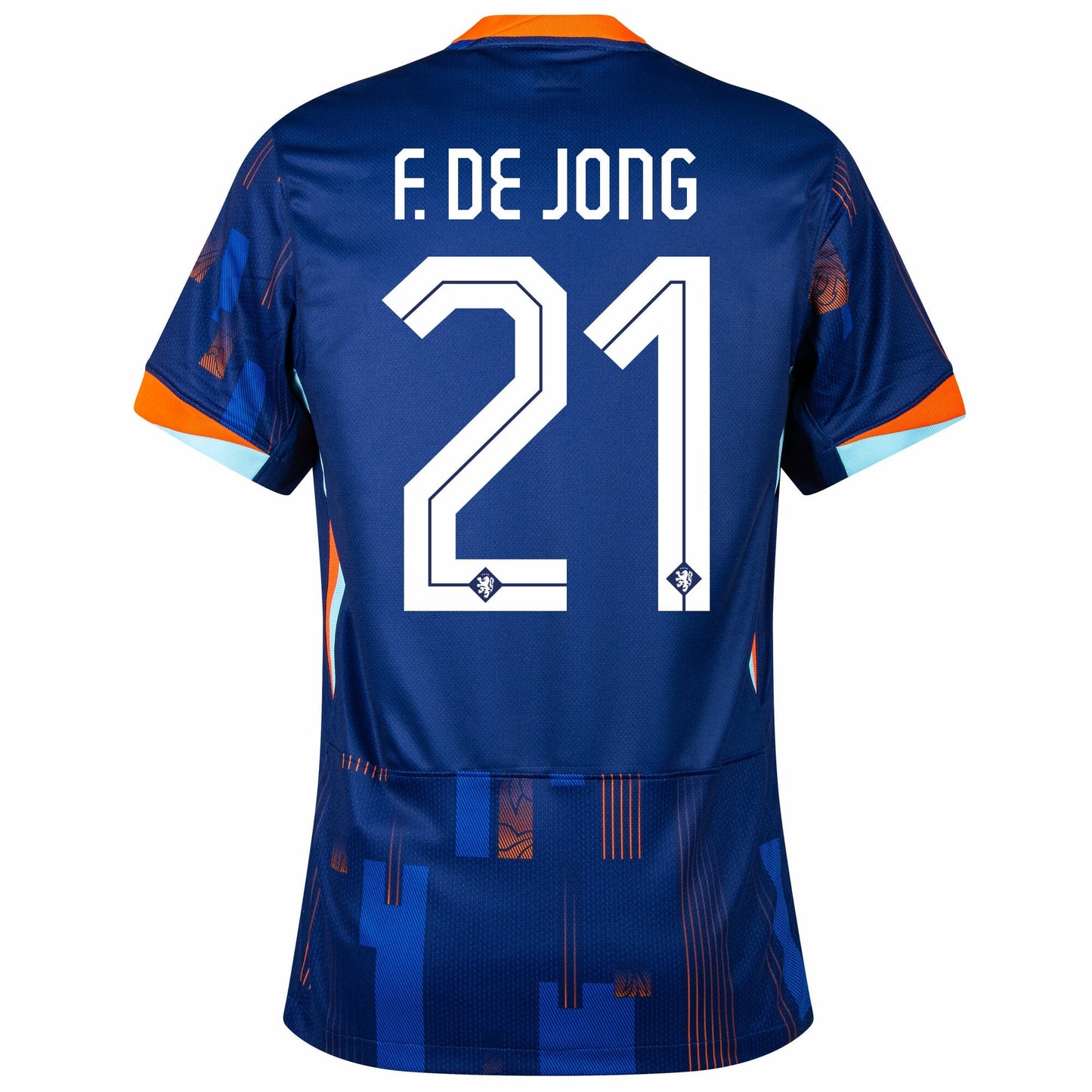 Netherlands Away F. De Jong 21 Fan Jersey Shirt 2024-2025