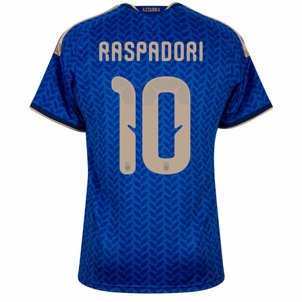 Italy Home Fan Jersey Raspadori 10 Shirt 2026-2027