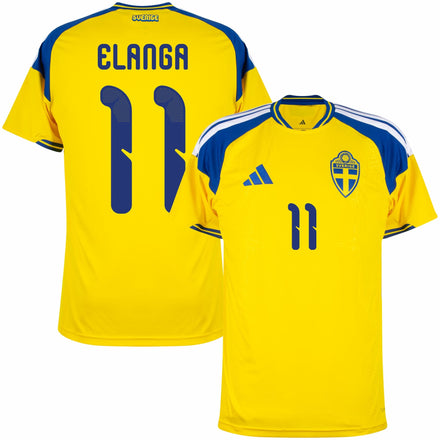 Sweden Home Elanga 11 Fan Jersey Shirt 2026-2027 World Cup