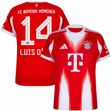 Bayern Munich Home Luis Díaz 14 Fan Jersey Shirt 2025-2026