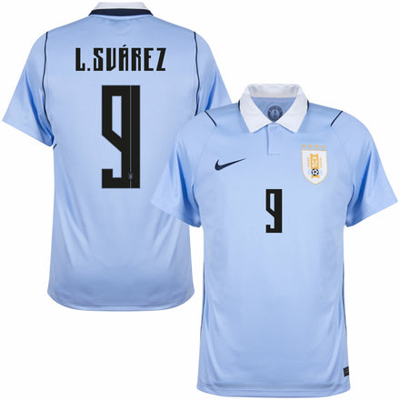 Uruguay Home L.Suárez 9 Fan Jersey Shirt 2026-2027 (Fan Style Printing)