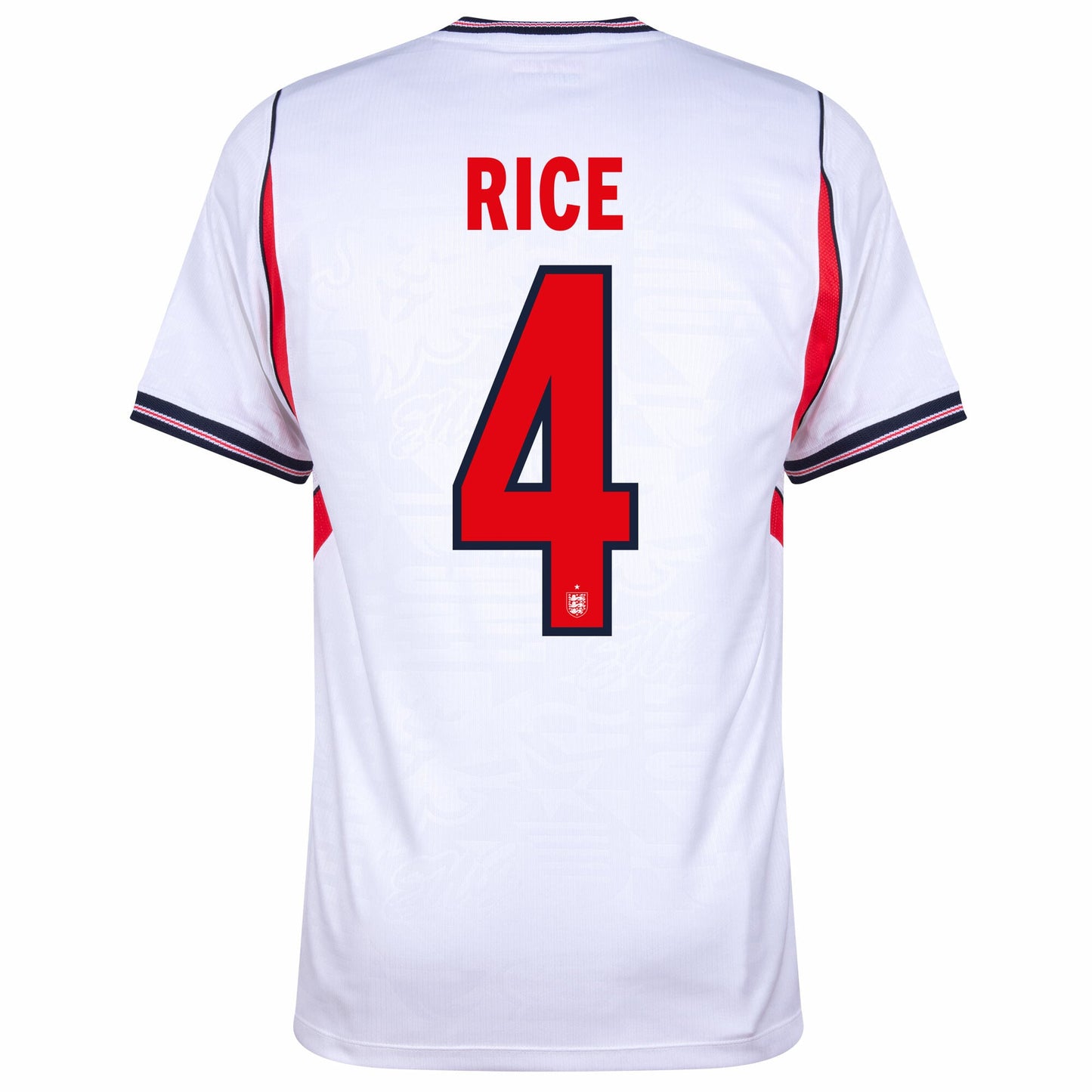 England Home Fan Jersey Rice 4 Shirt 2026-2027