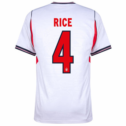 England Home Fan Jersey Rice 4 Shirt 2026-2027