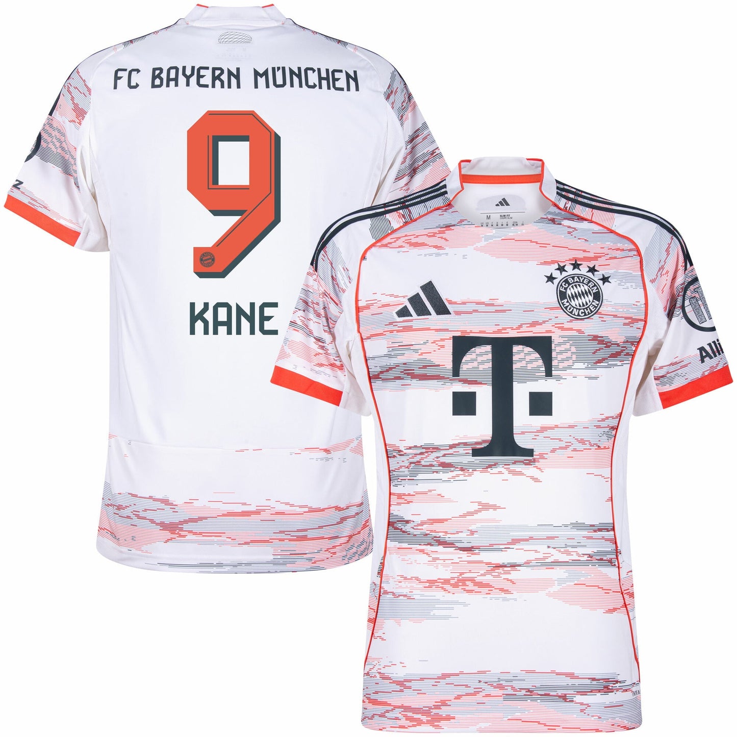 Bayern Munich Away Kane 9 Fan Jersey Shirt 2025-2026