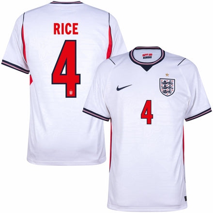 England Home Fan Jersey Rice 4 Shirt 2026-2027