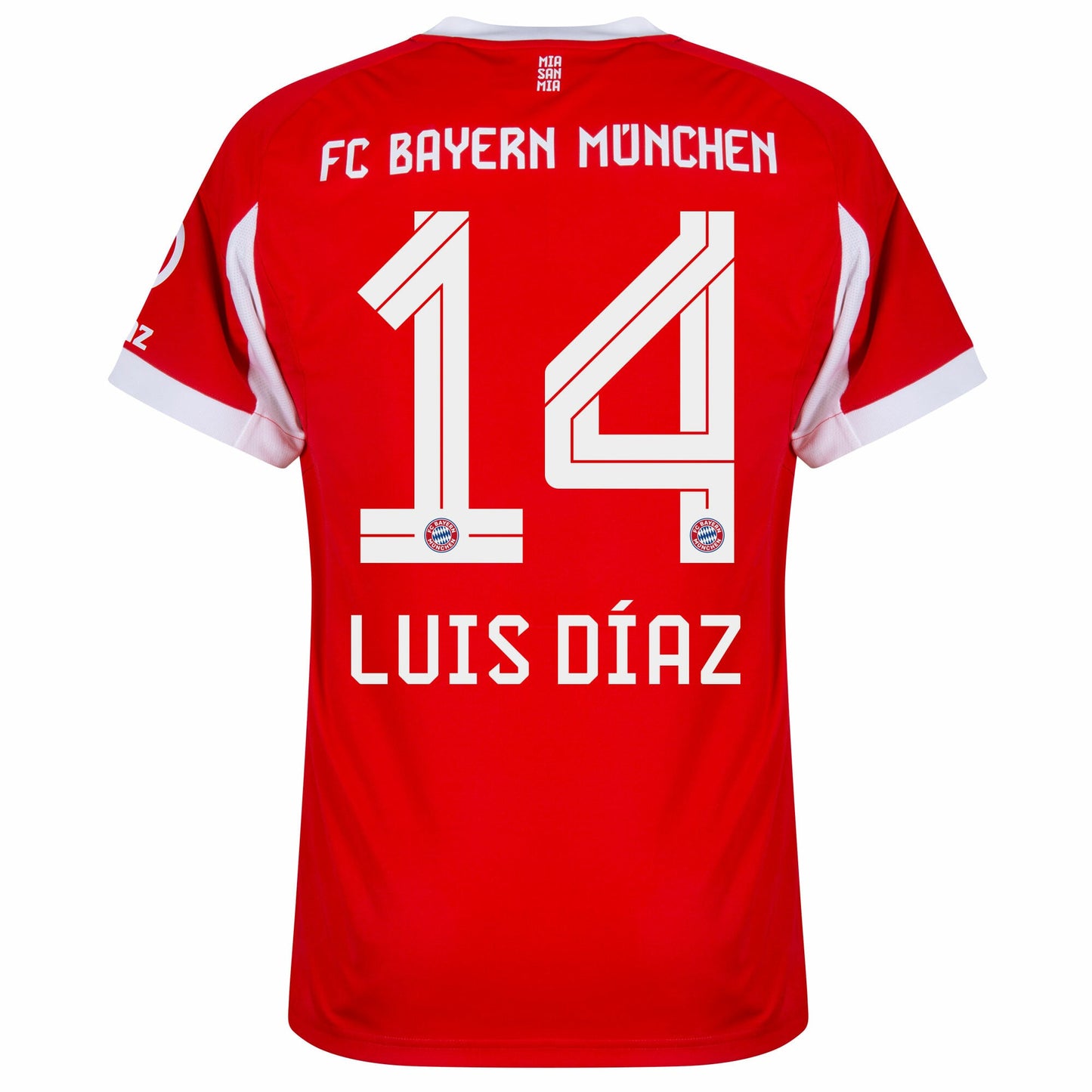 Bayern Munich Home Luis Díaz 14 Fan Jersey Shirt 2025-2026