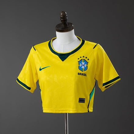Cropped Brazil Women home 2025 - Fan Version Brasil