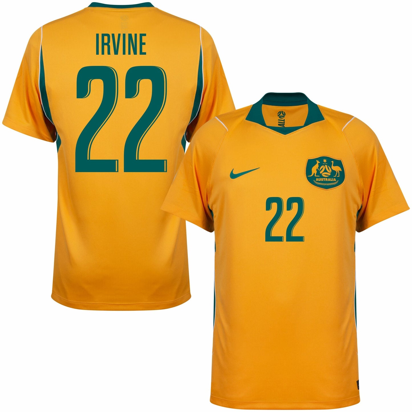 Australia Home Irvine 22 Fan Jersey 2026-2027 World Cup