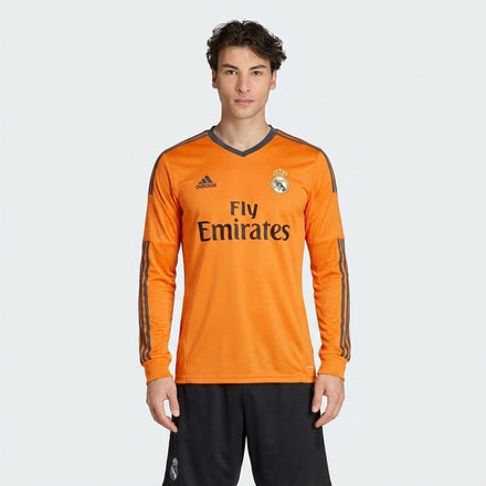 Real Madrid Manga Longa Retrô Away 2013/14