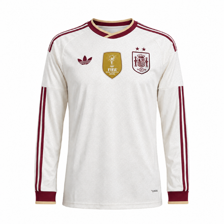 Spain Away L/S Fan Jersey 2026 World Cup Patch