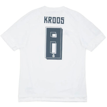 Kross #8 Real Madrid Home Retro Jersey 2015/16